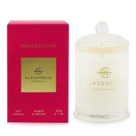 GLASSHOUSE - Triple Scented Soy Candle - Rendezvous (Amber & Orchid) 60g/2.1oz